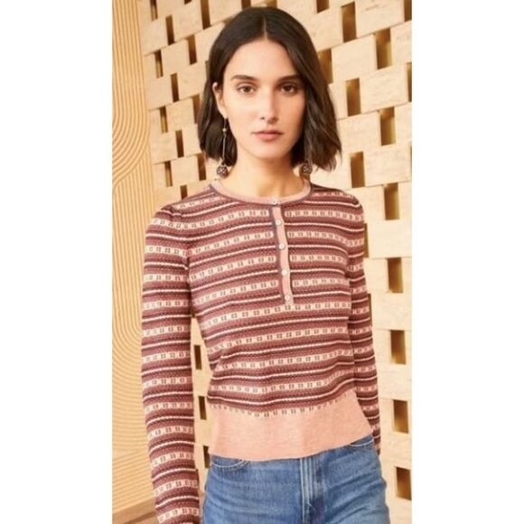 Ulla Johnson Sweaters - NWT Ulla Johnson Robin Henley in Baked Clay-sz XL